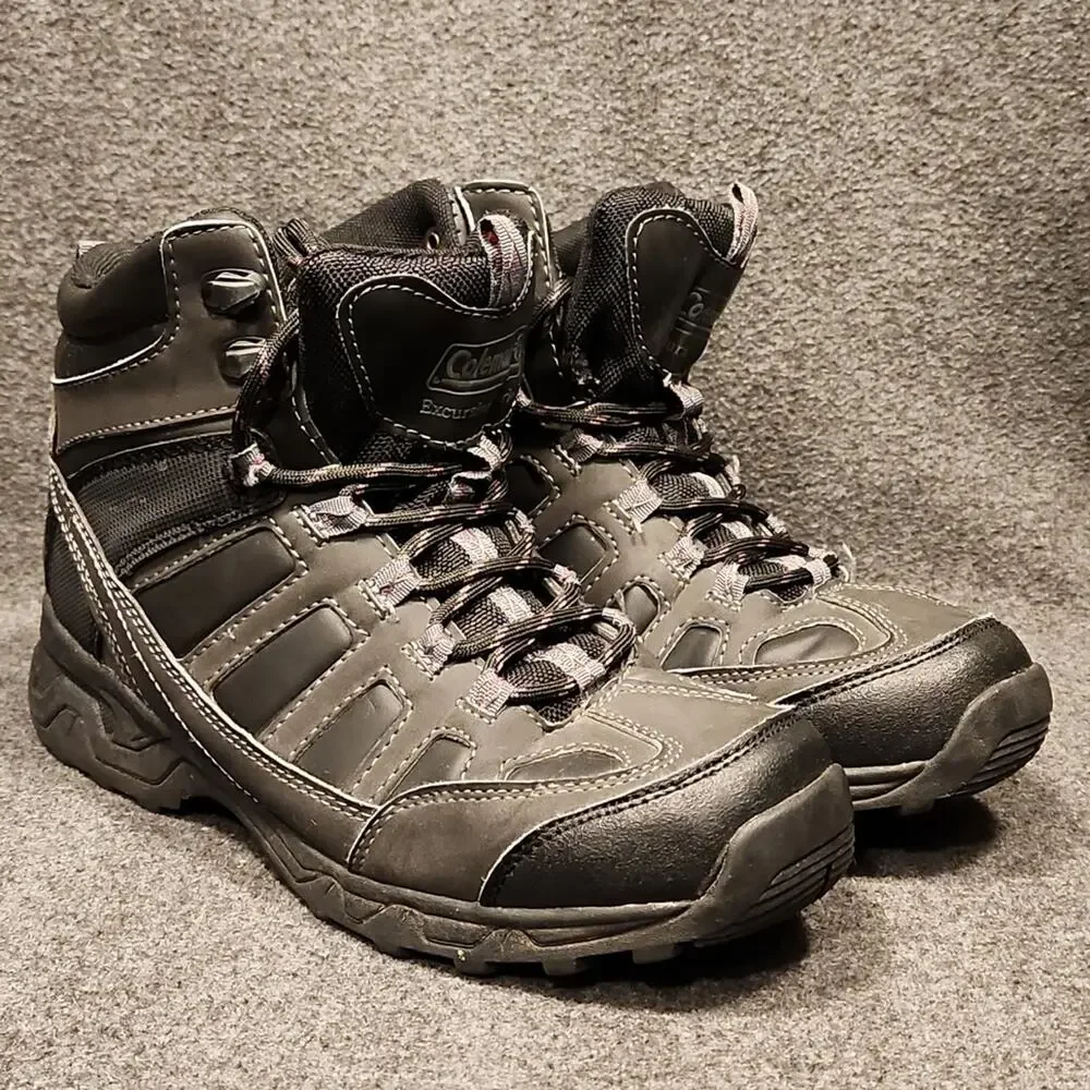 COLEMAN EXCURSION SERIES Kerry ISJ/5518 Black Gray Trail Boots Mens 8M
